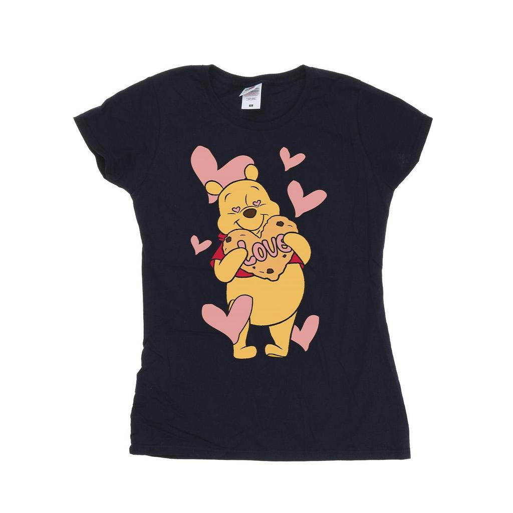 Winnie the Pooh Womens/Ladies Love Cookie Heart Cotton T-Shirt