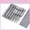 Convenient 8pc Hex Head Long Allen Bit Set With Organized Layout For Quick Access