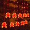 Red Lantern Curtain String Lights for New Year and Spring Festival - Perfect for Bedroom, Shop, Supermarket, Window, Balcony, or Door Decorations