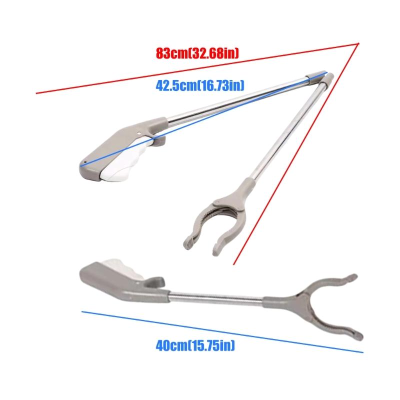 Strong Metal Holding Tool With Textured Rubber Ends Comfortable Handle For Secure Hold Indoor Outdoor Tasks