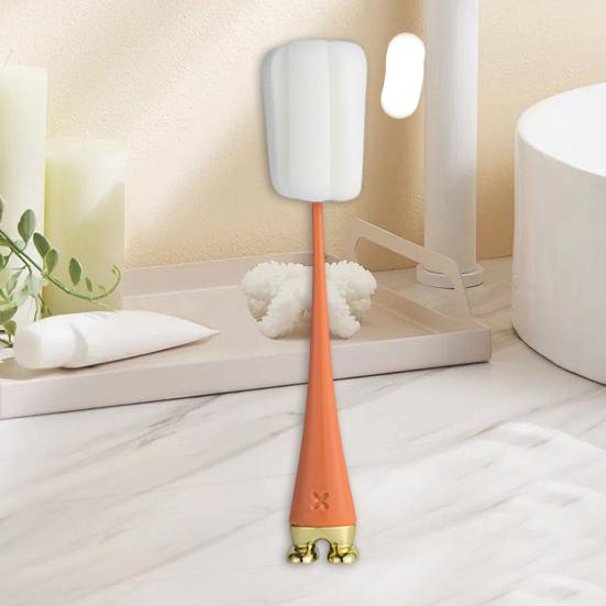 Cup Brush Stand-up Design Richly Foaming Extended Handle Easy Decontamination Dish Cleaning Brush Cup Cleaner Kitchen Accessories