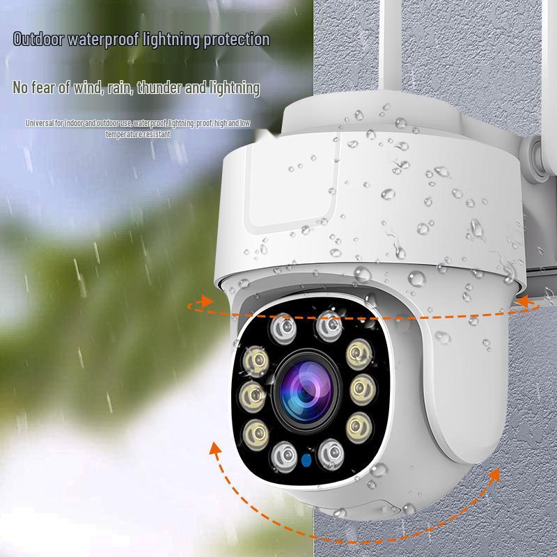 Tuya WiFi Smart Waterproof Home Camera with HD Voice Intercom and Mobile Phone Remote Monitoring