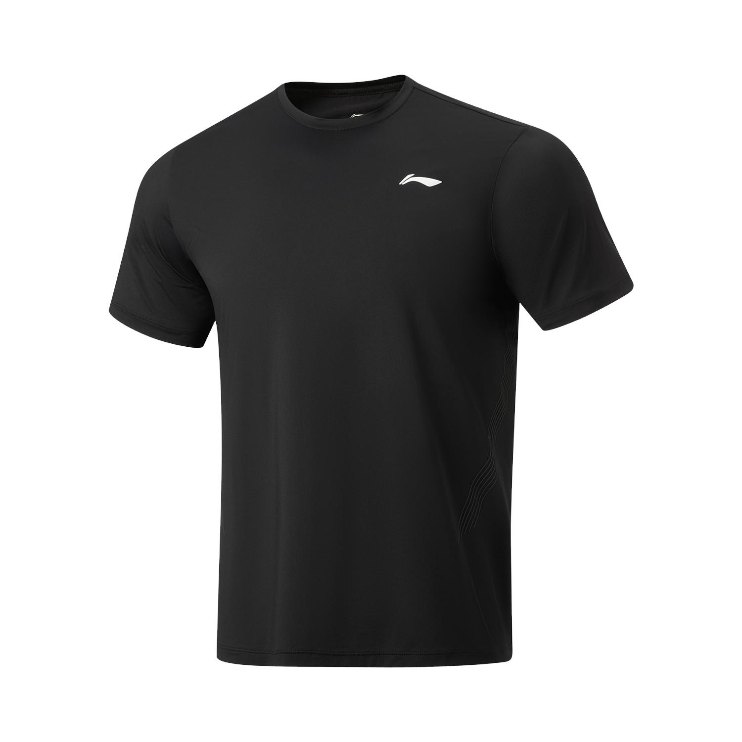 Li-Ning Quick-Drying Cool UV-Resistant Round Neck Casual Short Sleeve T-Shirt Men tops ATSW161-1 S