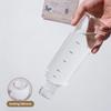 Transparent Plastic Water Bottle Time Marker Creative Large Capacity Leakproof Milk Cup Drinkware Kid School Gym Sport