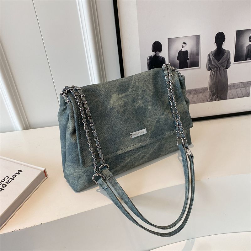 

Large Capacity Bag Women s 2025 New Arrival Super Hot Commuter Shoulder Bag Fancy Light Luxury Minority Crossbody Tote Bag Blue