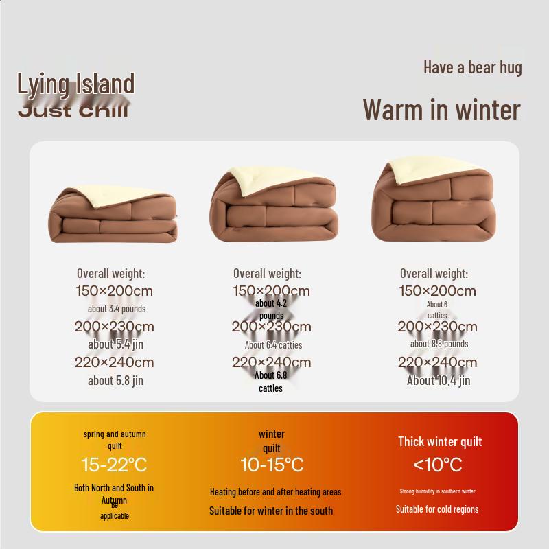 Tangdao Bear Hug Series Reversible Thermal Comforter