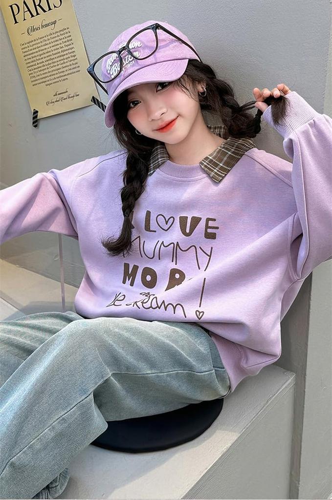 Setup Kids Girls Clothes Junior Long Sleeve Denim Pants Korean Clothes Junior Autumn Clothes Stylish Cute Room Wear Loungewear Spring Autumn Birthday