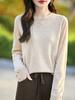 Women's Cashmere Sweater Qinghe Cashmere 50% Silk 50% Wool Autumn and Winter Cashmere Pullover Soft and Warm