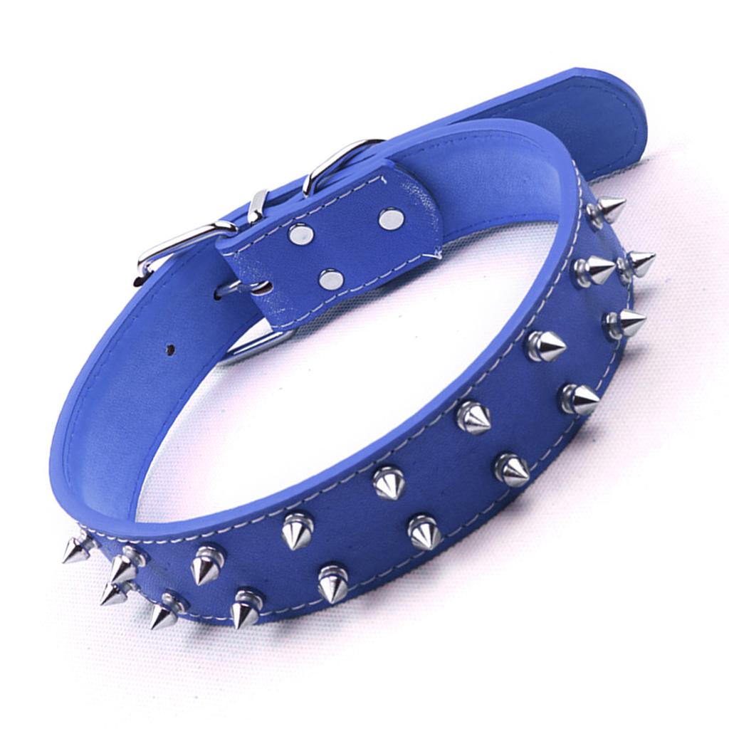 Collare Punk per Cani con Borchie in Pelle PU Collare Borchiato e Punteggiato per Cani Rivetti Collare per Animali Domestici per Cani di Taglia Media-Grande