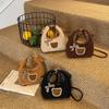Cute Plush Crossbody Bag Cartoon Mini Shoulder Bag Creative Bear Bow Handbag  Kids