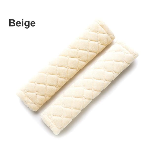 

2PCS Ремінь безпеки для дорослих дітей Товста плюшева тканина Автомобільні ремені безпеки Подушка М’яка захисна накладка для плечей Подушка Ремінь безпеки для шиї 2pcs бежевий