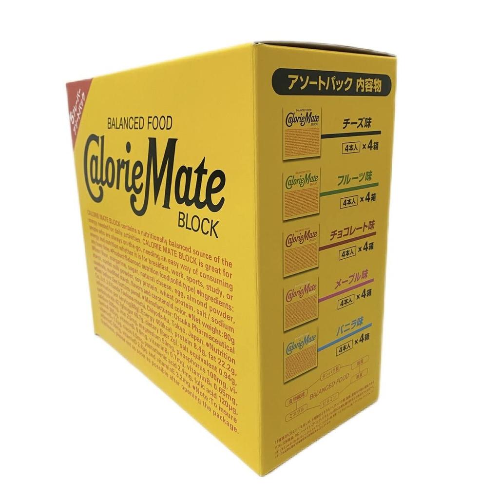 Calorie Mate Calorie Mate Block Assorted Pack 4 Pieces 20 Boxes