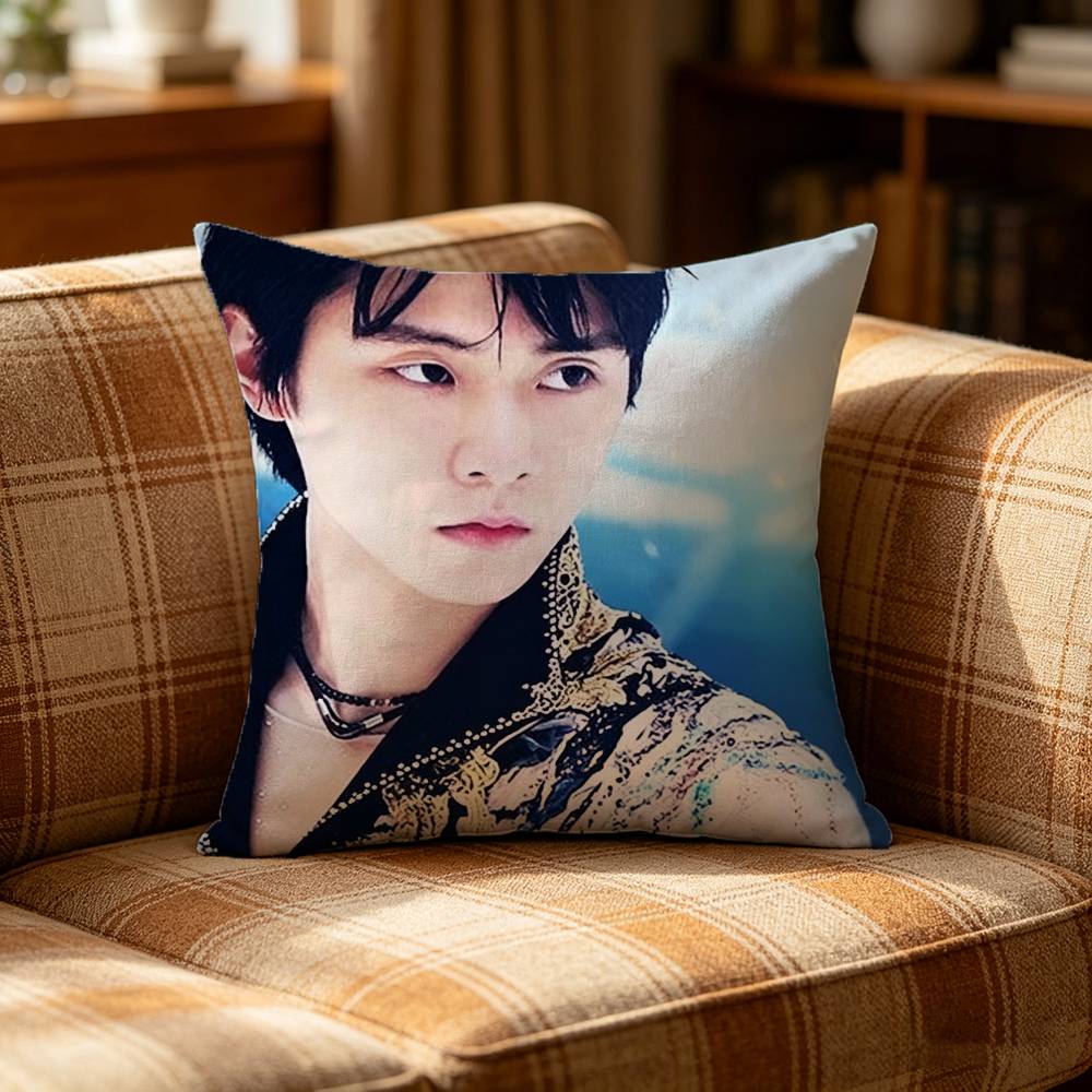 A Jump Legend HHanyu Yuzuru Pillow Case Pattern Printed Pillowcase For Living Room Sofa Cushion Cover