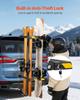 Klappbarer Ski- und Snowboardträger für die Anhängerkupplung, Passend für 50 mm Receiver, Trägt bis zu 6 Paar Ski oder 4 Snowboards, Verstellbarer, an der Anhängerkupplung montierbarer Träger für das Auto