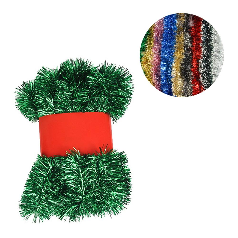 Christmas Tinsel Garland Shiny Hanging Garland Ornaments 5-meter for Christmas Tree Party Supplies Indoor and Outdoor Decoration