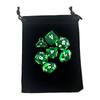 With Bag 7Pcs Dnd Polyhedral Dice Set For Tabletop Board Games Rpg Dice D4 D6 D8 D10 D% D12 D20 Clear Transparent Dice 10Colors