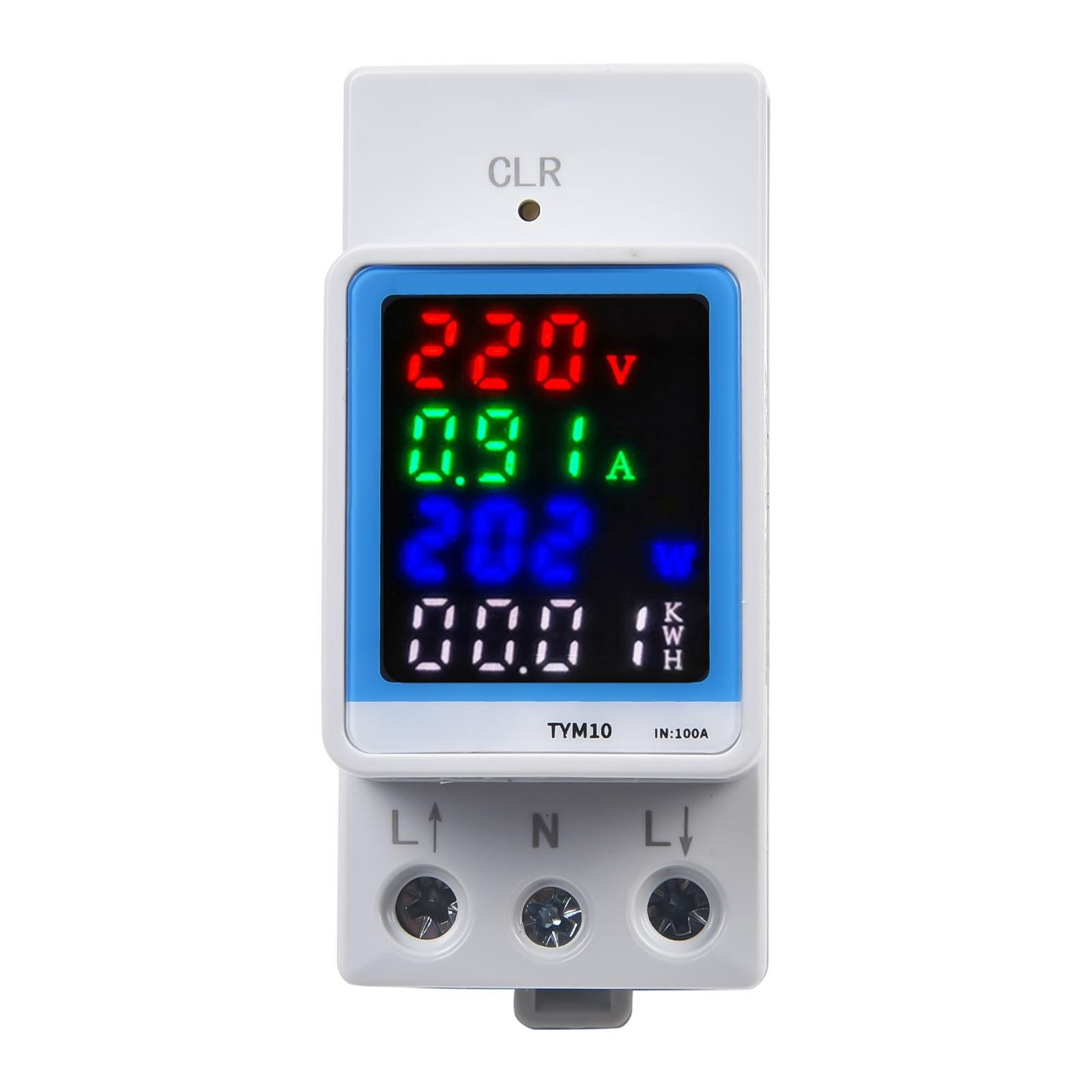 

100A Voltage and Current KWH Electric Energy Monitor VOLT AMP Voltmeter Ammeter