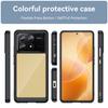 For Xiaomi Poco X6 Pro 5G/Redmi K70E 5G Case TPU Frame Clear Acrylic Back Cover