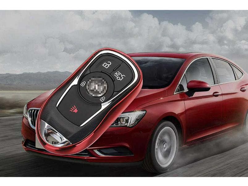 Buick Key Case: Fits LaCrosse, Envision, Verano - TPU Shell Remote Cover with Buckle