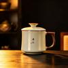 Ru Kiln Teacup Personal Large-capacity Teacup with Lid Home Office Teacup Souvenir Business Gift