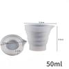Silicone Resin Measure Cups Graduated Silicone Measuring Collapsible Long Mouth Silicone Measuring Cups for Epoxy Molds