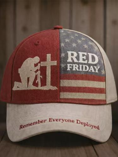 D Print Independence Day Commemorative Sunshade Baseball Cap Outdoor Cap Non-embroidered