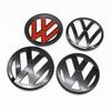 2pcs ABS Car Front Grill Emblem Rear Trunk Badge YU23 Logo For Volkswagen VW Golf 4 5 6 7 7.5 8 Scirocco Premium Pro Plus Extra