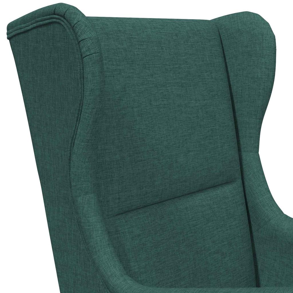 Armchair Dark Green Fabric