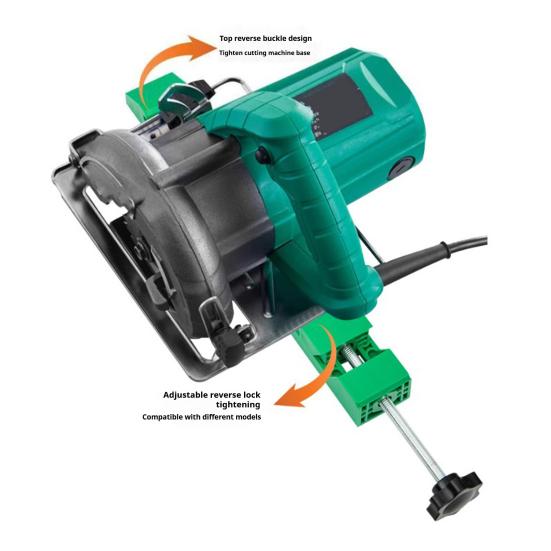 Saw Guide Adjustable Design Ergonomic Portable Universal Compatibility Circular Saw Quick Cutting Guide with Precision Clamp