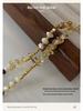 Baroque Pearl & Jade Beaded Clavicle Necklace: Vintage Crystal Sweater Chain for Women