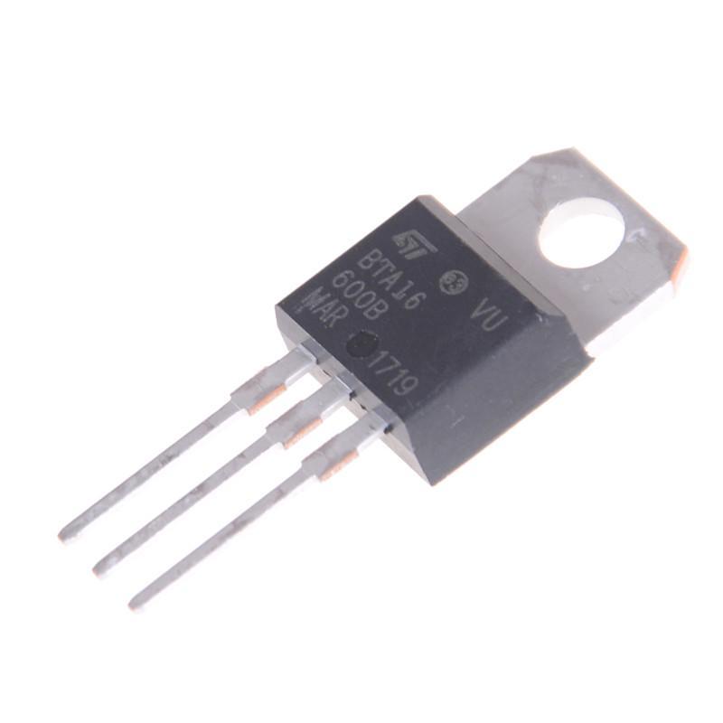 10Pcs Bta16-600B 16A/600V To-220 Triode Brand