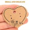 100Pcs Earring Display Cards Light Brown Jewelry Organizer Stand Paper Necklace Holder Storage Solution Packaging Box