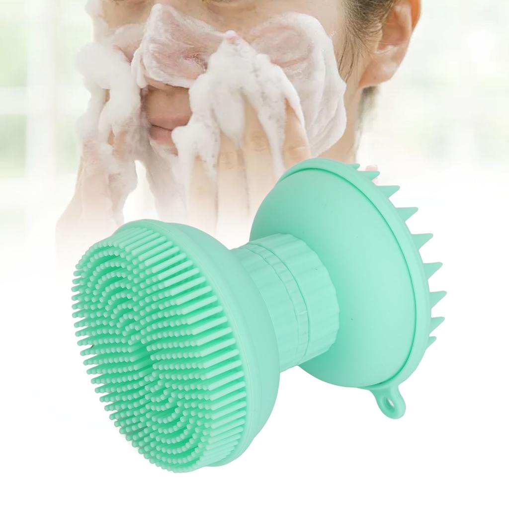 Facial Cleansing Brush Silicone Ergonomic Scalp Scrubber Exfoliator Cleanser for Face Wash