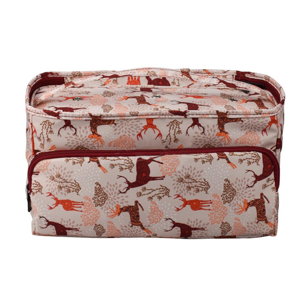 Knitting Needles Crochet Yarn Organizer Bag Large-capacity Storage Shoulder Bag Waterproof Oxford Cloth for Sewing Crochet Hooks