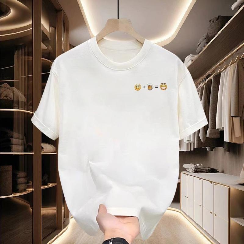 

Летняя футболка с коротким рукавом и круглым вырезом с мультяшным принтом для мужчин и женщин, парная, в американском простом уличном стиле, универсальная M