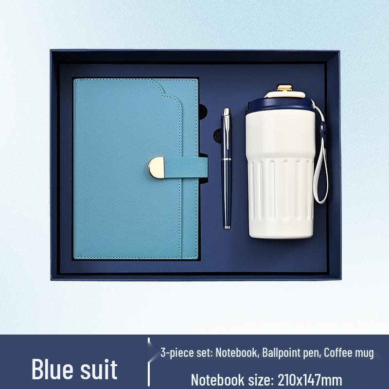 Custom Logo Notebook & Thermos Gift Set for Corporate Meetings