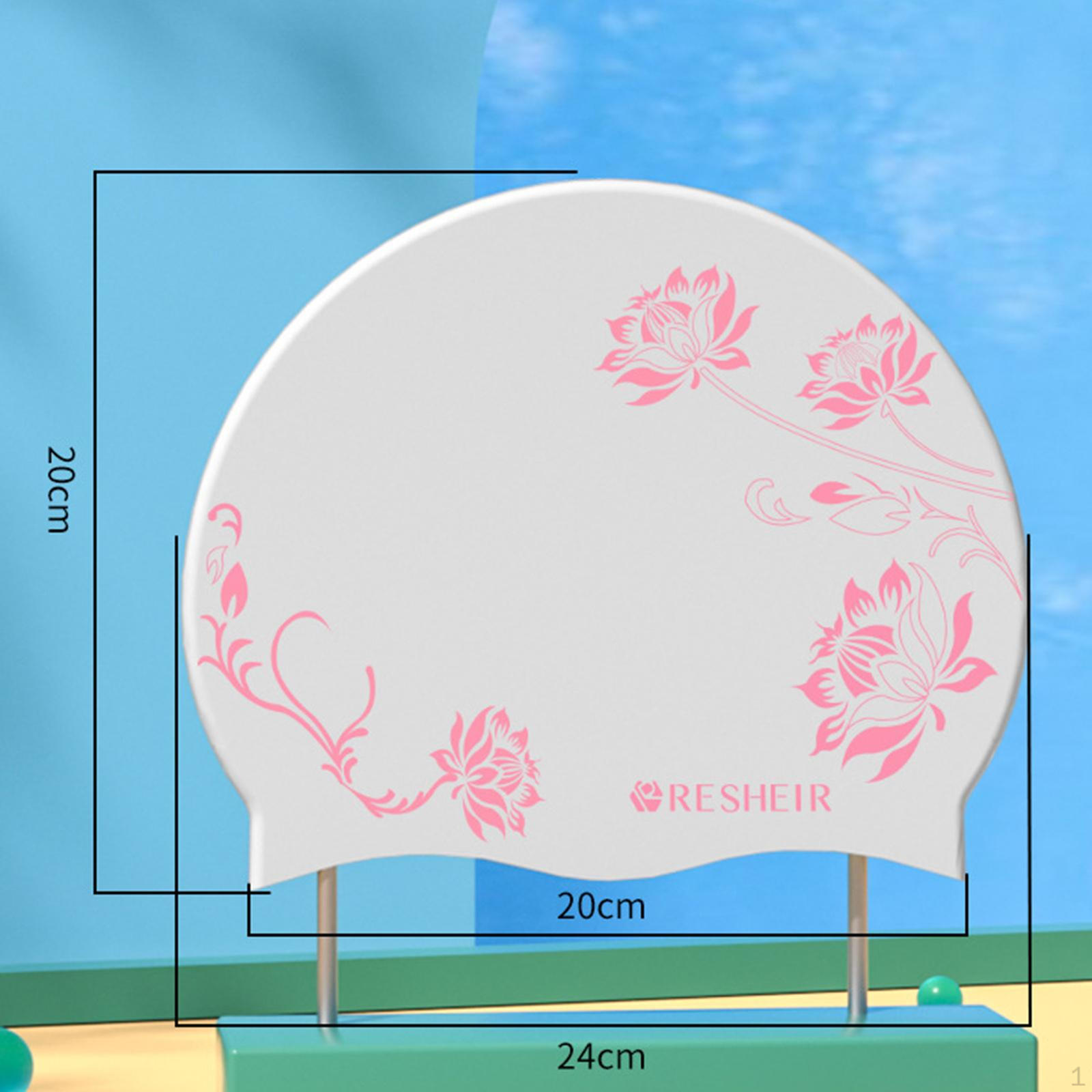 

Силиконовая шапочка для купания, удобная защита ушей, шапочка для плавания для интенсивного использования белый