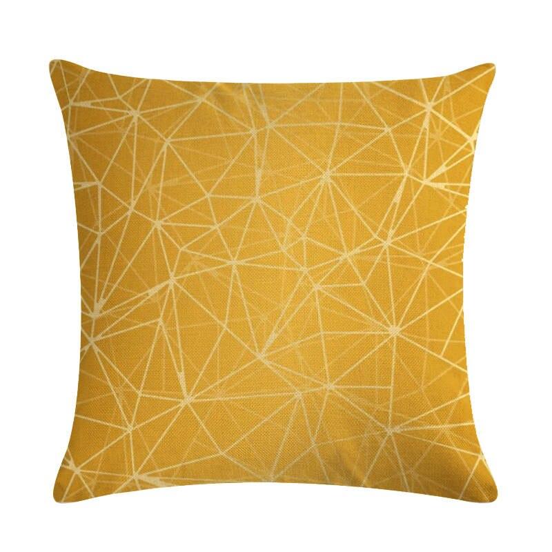 yellow throw pillow covers