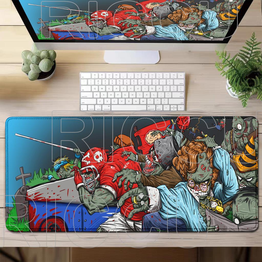 XXL HD Printing PVZ Plants vs Zombies All Scenes Mouse Pad Large Mousepad Keyboard Laptop Gaming PC Accessories Anime Desk Mat
