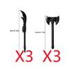 MOC Medieval Weapon Knight Building Block Accessories Character Helmet Hat Academic Gown Axe Sword Shield Brick Toy Gift K073