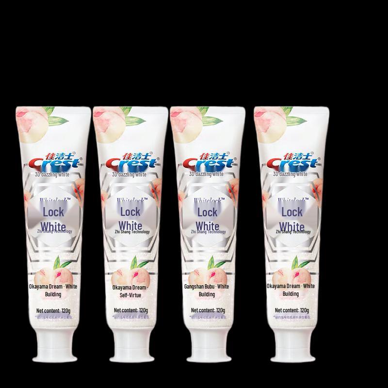 Crest Dual-Color White Peach Whitening Toothpaste