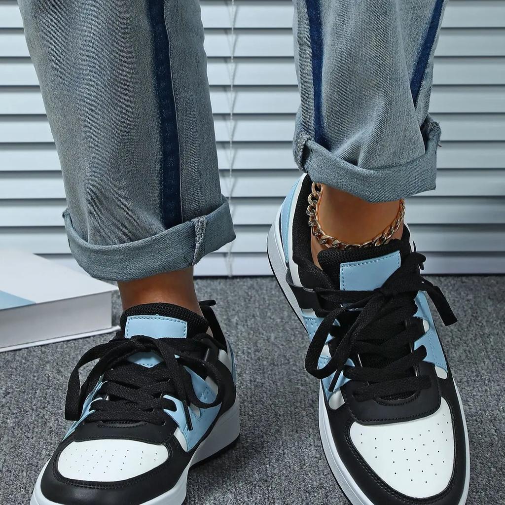 Women Chunky Shoes Trendy Platform Shoes Classic Board Shoes Men PU Leather Casual Sneakers for Outdoor Walking Traveling Jogging