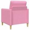 2 Piece Storage Sofa Set in Pink Polyester