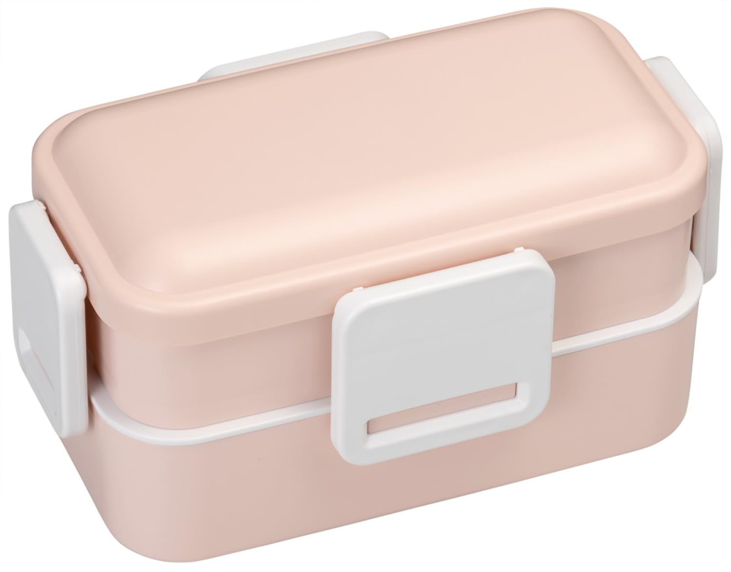 

Skater Antibacterial Lunch Dull Made in Japan Soft-Serving Dome-Shaped Lid, Two-Tier Box, 600ml, Pink, (PFLW4AG-A)