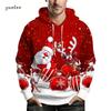 New Santa Claus 3d Graphic Print Hoodies Men Women Fashion Christmas Hoodie Sweatshirt Snowman Tracksuits Men clothing Winter Falls