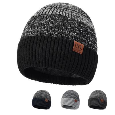 Winter Wollmütze Herren Outdoor Kälteschutz Ohr Farbe passend Strickmütze