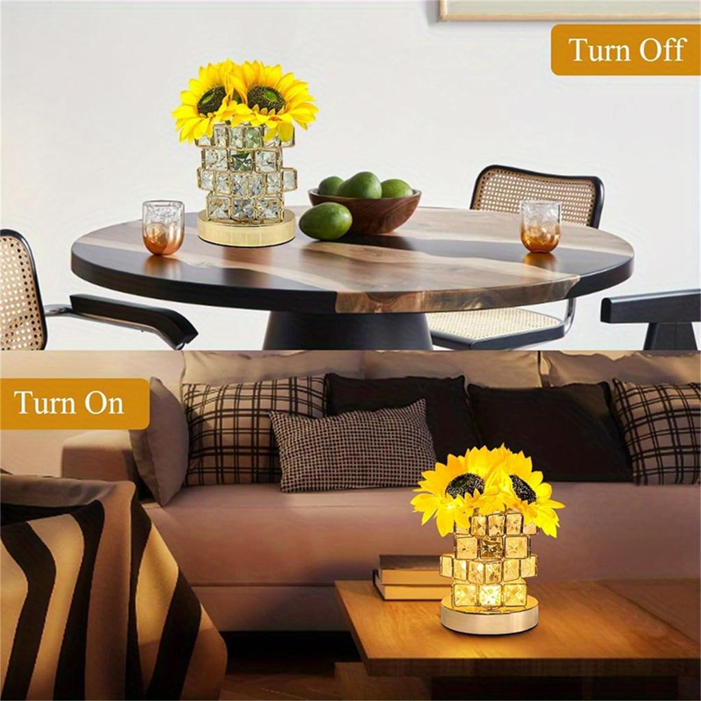 Sunflower Nightlight Bedroom Bedhead Atmosphere Light Decoration Desk Lamp Desktop Ornament Creative Romantic Gift Birthday