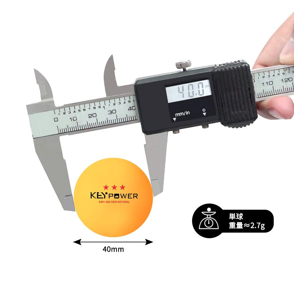 Homraku Table Tennis Balls for Practice and Ping Pong Pack of 100 Professional Three Star Plastic Competition, Balls, - Yellow, Level, 40mm, (ABS