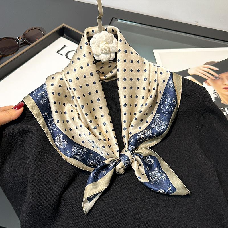 

Новый 100% Натуральный Шарф из Натурального Шелка Женский Платок для Волос Роскошная Бандана Квадратная Повязка на Голову Хиджаб Принт Пончо Шарфы Пашмина бренд Real Silk 65x65cm