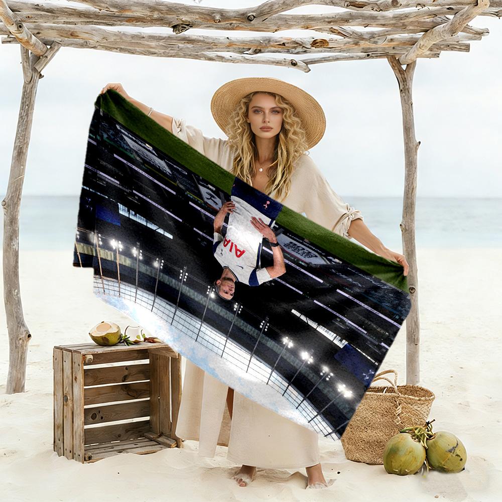 Passion Football Celebration Beach Towel Quick-Dry Soft Microfiber Comfortable Lightweight